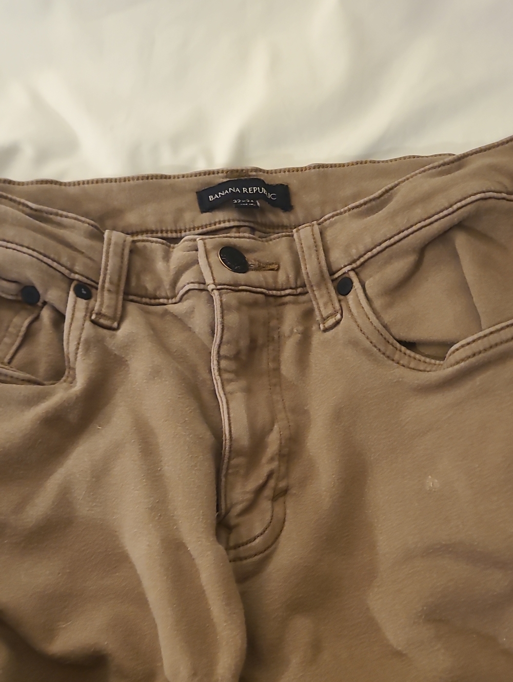 Banana Republic Olive-Tan Casual Pants 32w 34l